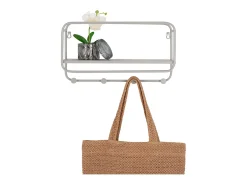 Perchero de Pared Feira, Gris, 15x45x25 cm, Kendra Home
