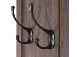 Perchero de pared H33 (juego de 2), marrón desgastado