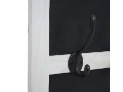 Perchero de pared MCW-C51 con pizarra, blanco, shabby