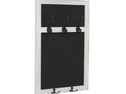 Perchero de pared MCW-C51 con pizarra, blanco, shabby