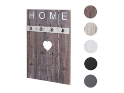 Perchero de pared MCW-C89 Home Shabby-Look, marrón, desgastado