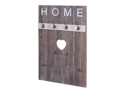 Perchero de pared MCW-C89 Home Shabby-Look, marrón, desgastado