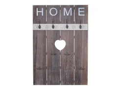 Perchero de pared MCW-C89 Home Shabby-Look, marrón, desgastado