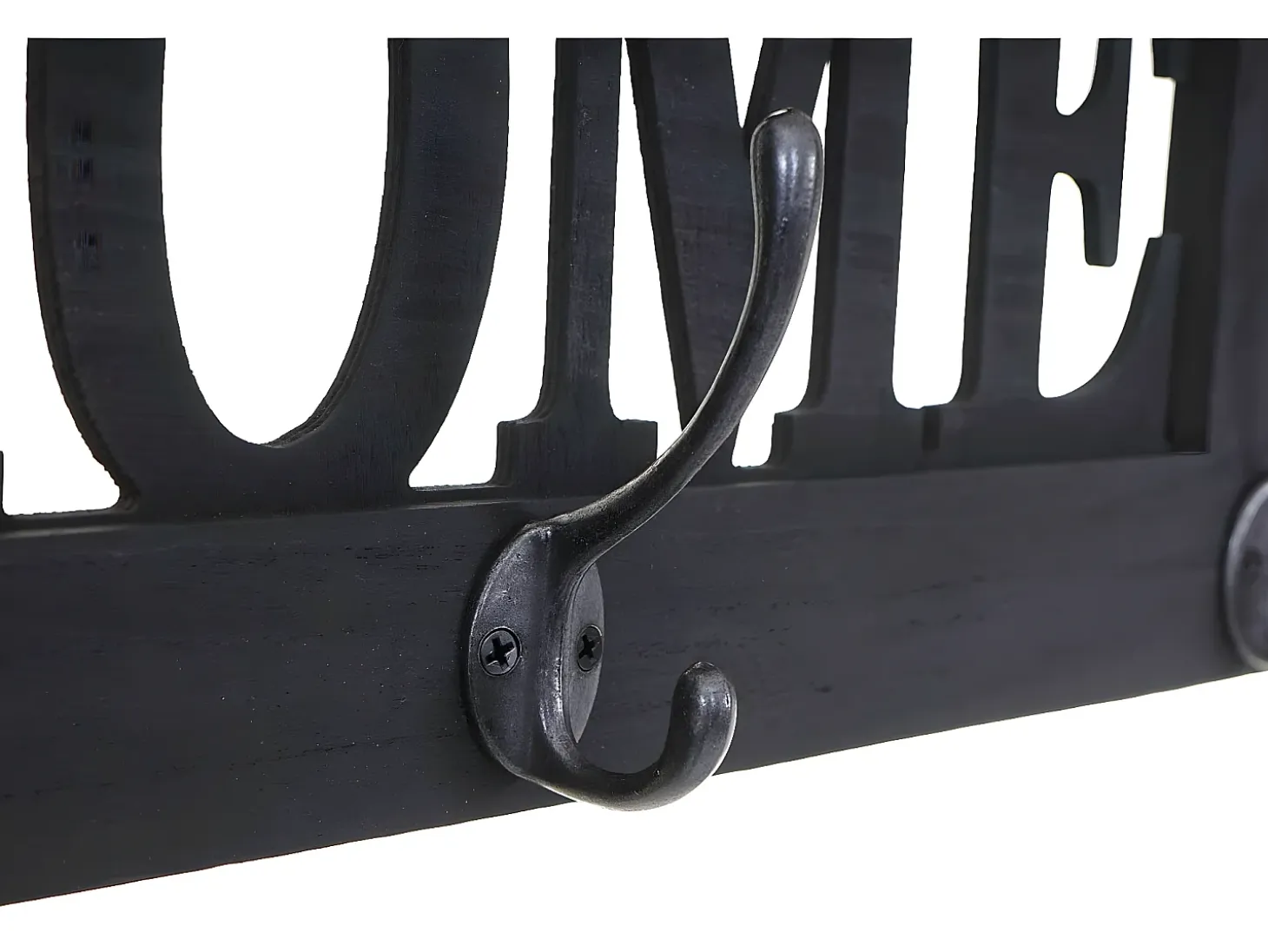 Perchero de pared MCW-C60 Home Shabby look, gris oscuro