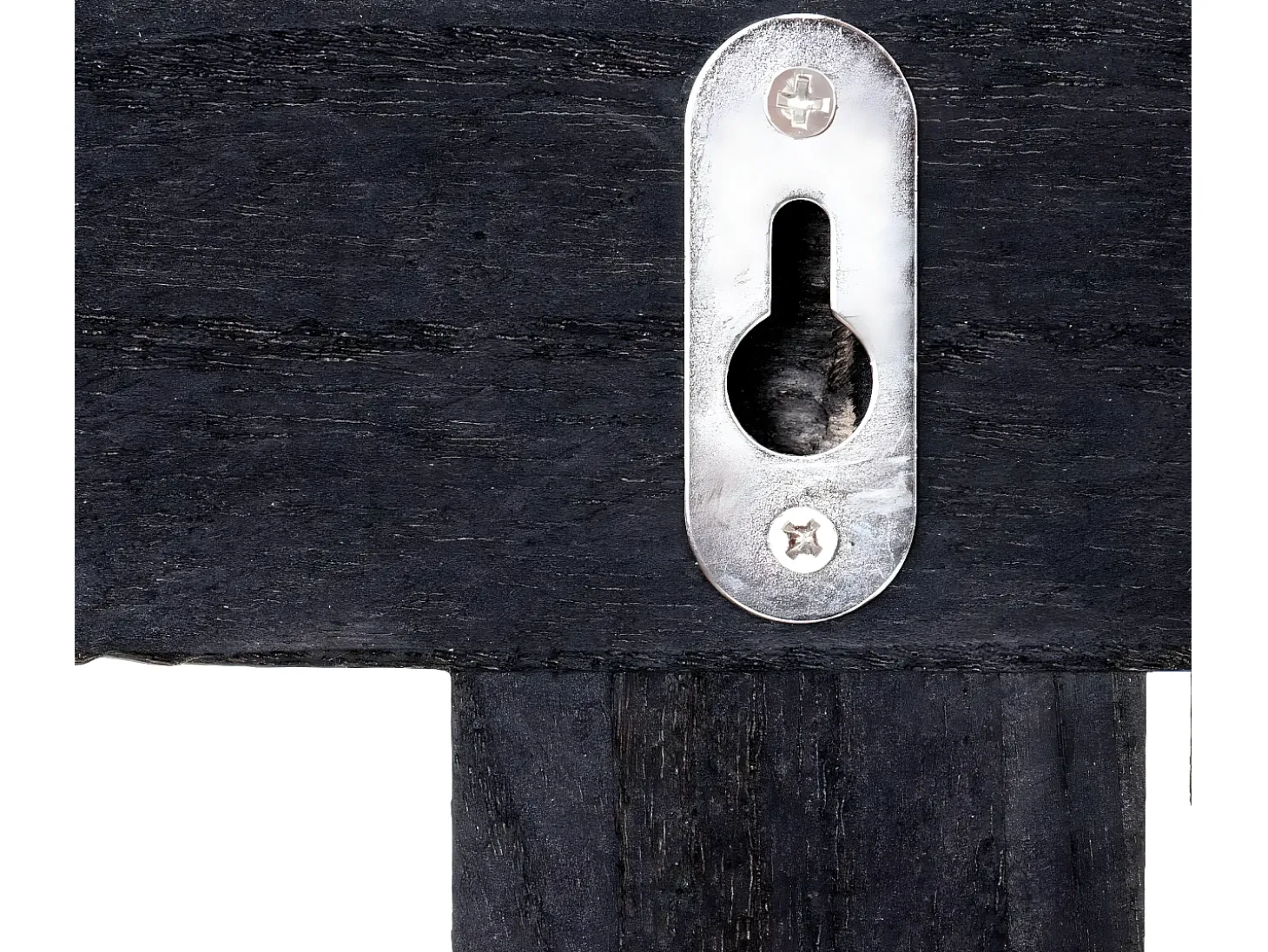 Perchero de pared MCW-C60 Home Shabby look, gris oscuro