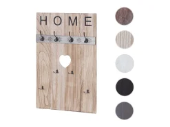 Perchero de pared MCW-C89 Home Shabby-Look, marrón natural