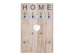 Perchero de pared MCW-C89 Home Shabby-Look, marrón natural