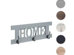Perchero de pared MCW-C60 Home Shabby look, gris-azul