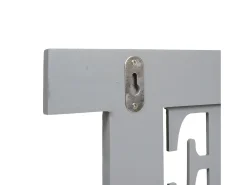 Perchero de pared MCW-C60 Home Shabby look, gris-azul