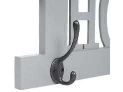 Perchero de pared MCW-C60 Home Shabby look, gris-azul