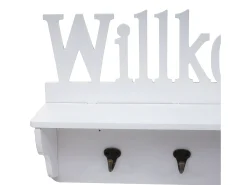 Perchero de pared MCW-D41 Welcome 4 ganchos, blanco