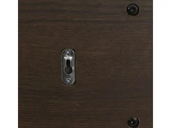 Perchero de pared MCW-N78, marrón oscuro