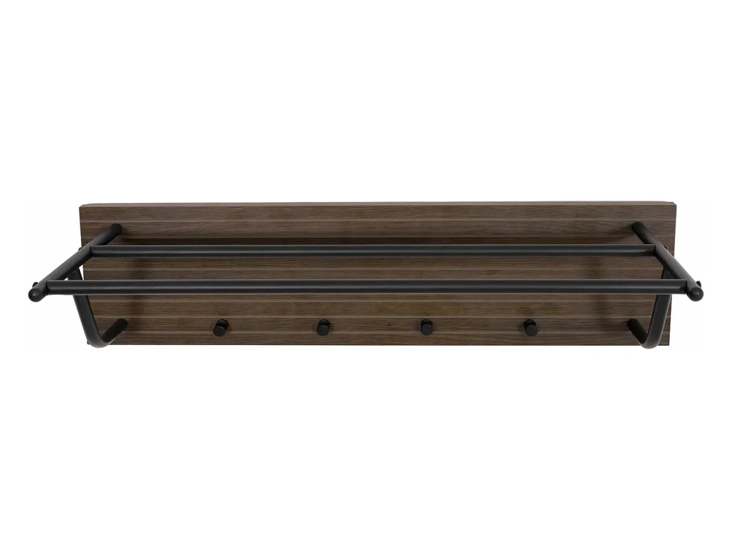 Perchero de pared MCW-N78, marrón oscuro