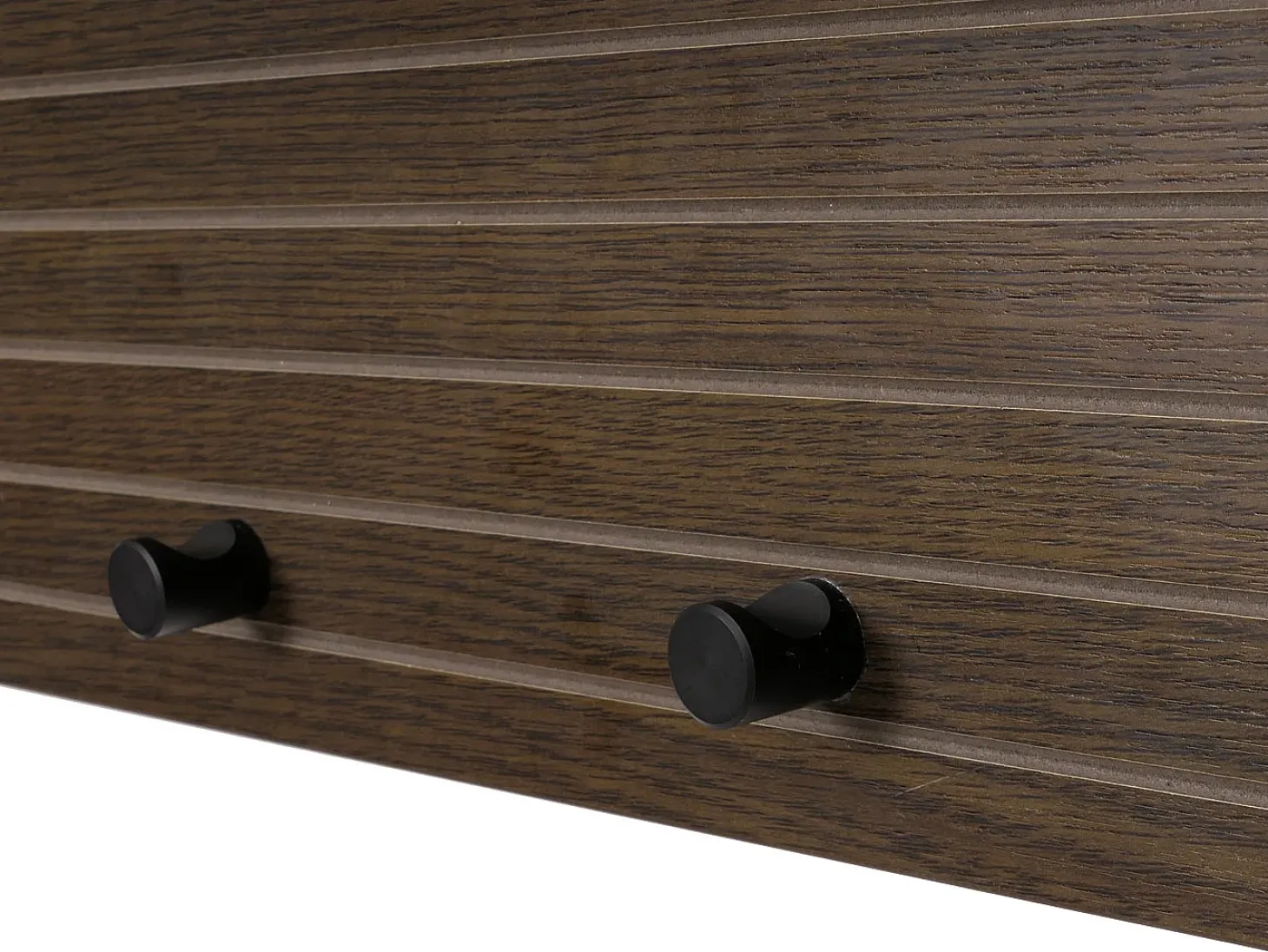 Perchero de pared MCW-N78, marrón oscuro