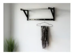 Perchero de Pared Padova, Negro, 78x32x34 cm, Kendra Home