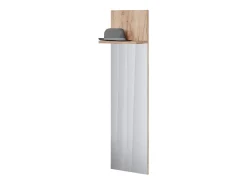 Perchero de pared roble dorado 36x21.6x135 siri