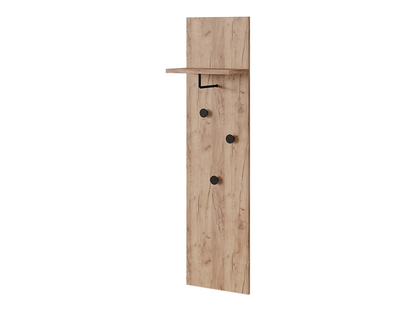 Perchero de pared roble dorado 36x21.6x135 siri