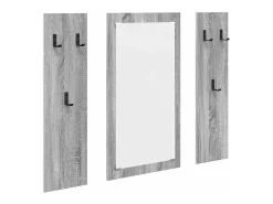 Perchero de pared Sonoma gris 96 x 1,5 x 90 cm