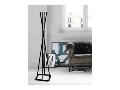 Perchero mod. 469 acabado lacado negro, 180cm(alto) 38cm(ancho) 38cm(largo)