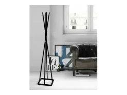 Perchero mod. 469 acabado lacado negro, 180cm(alto) 38cm(ancho) 38cm(largo)
