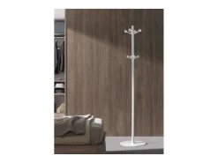 Perchero mod. 402 lacado en color blanco, 180 cm(alto)37 cm(ancho)37 cm(largo)