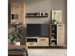 Perchero roble wotan 100x38x142 amber