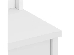 Perchero SANDNES blanco 45x40x159,5 cm madera maciza de pino