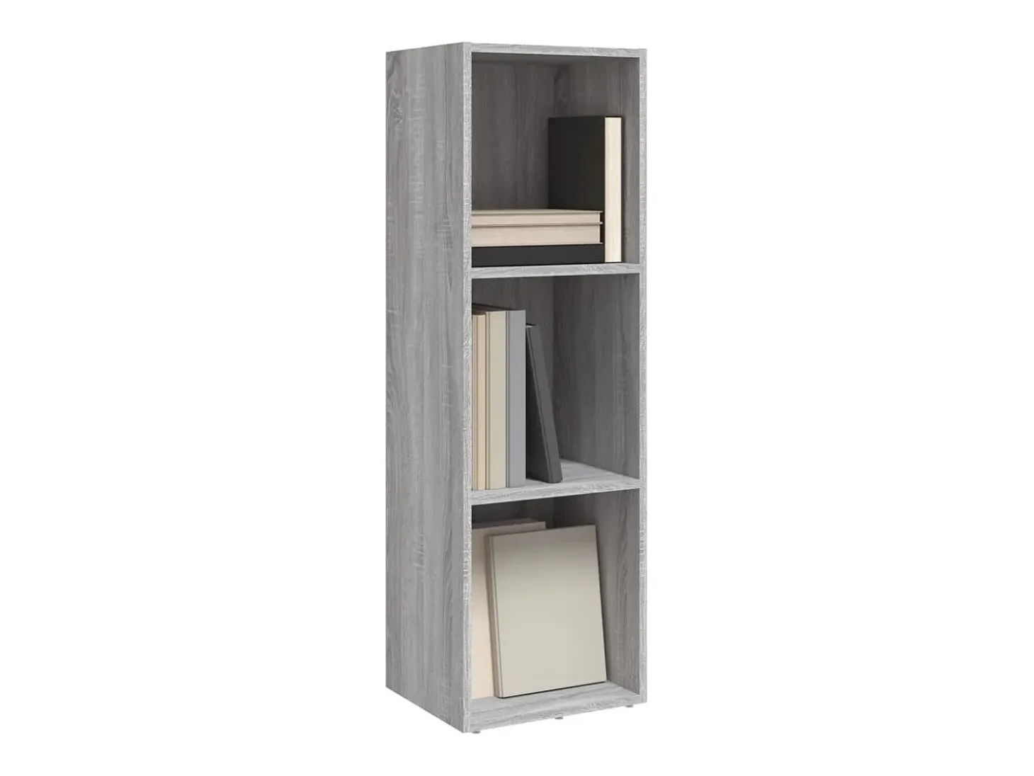 Pieter Estantería/mueble de TV contrachapada gris Sonoma 36x30x114 cm