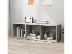 Pieter Estantería/mueble de TV contrachapada gris Sonoma 36x30x114 cm