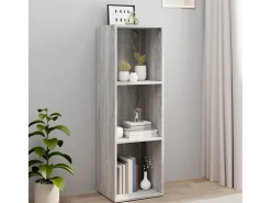 Pieter Estantería/mueble de TV contrachapada gris Sonoma 36x30x114 cm