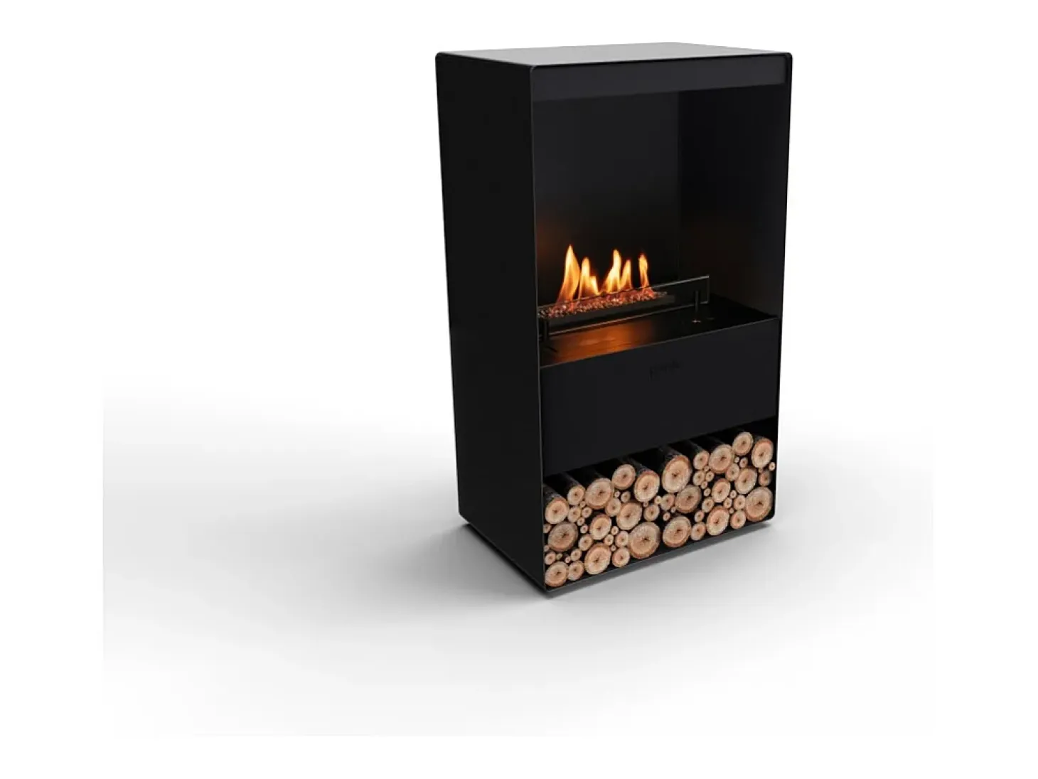 Planika - Senso Stove BEV Chimenea de bioetanol sin ventilación, control remoto, acero, estufa de bioetanol