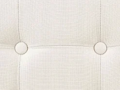 Puf Plegable Doble Lysandre Contemporáneo Terciopelo Beige Tapa 76x38 cm