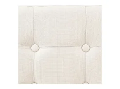 Puf Plegable Doble Lysandre Contemporáneo Terciopelo Beige Tapa 76x38 cm