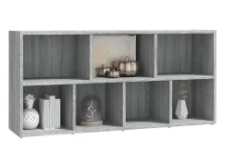 Puurs Estantería color gris Sonoma 50x25x106 cm