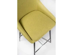Ray - Taburete de tela verde - Juego de 1