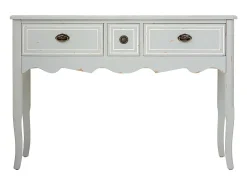 Recibidor de madera con 3 cajones gris