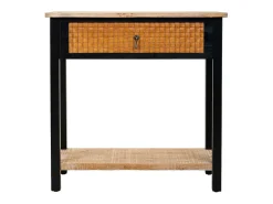 Recibidor de madera con 1 cajon y 1 balda