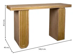 Recibidor de madera marrón