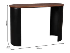 Recibidor de madera negro