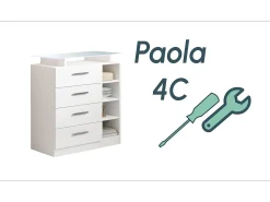 Recibidor para Entrada Pasillo en Blanco con LED 80x35x88cm Paola 4C
