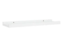 Repisa para marcos de fotos 2 uds MDF blanco 40x9x3 cm ES708282