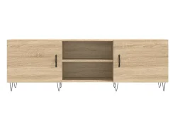 Rivka Mueble para TV madera de ingeniería roble Sonoma 150x30x50 cm
