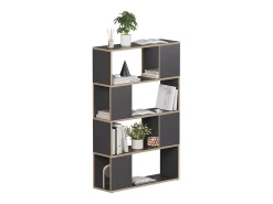 Separador de ambientes antracita/roble 80x24x124.5 eneos