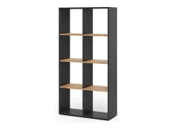 Separador de ambientes antracita/roble dorado 143x29x72 scutum