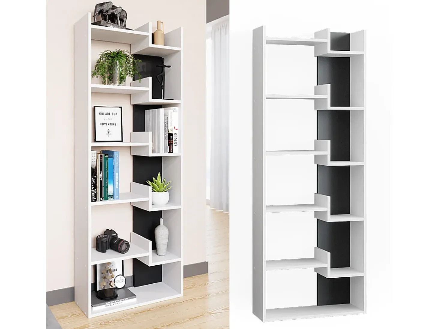 Separador de ambientes antracita 61x22.1x160.2 fico