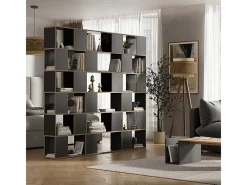 Separador de ambientes antracita/roble 60x24x186 eneos