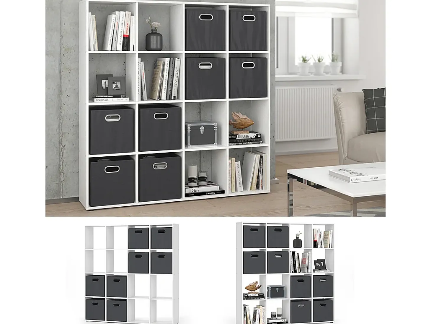 Separador de ambientes blanco 138.5x29x142.5 karree