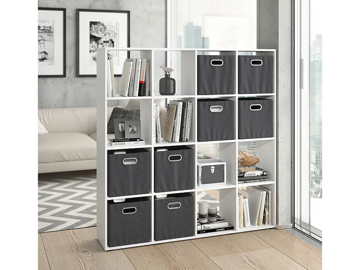 Separador de ambientes blanco 138.5x29x142.5 karree