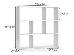 Separador de ambientes blanco 107.2x29x107.8 nove