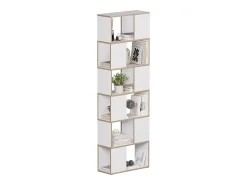 Separador de ambientes blanco/roble 60x24x186 eneos